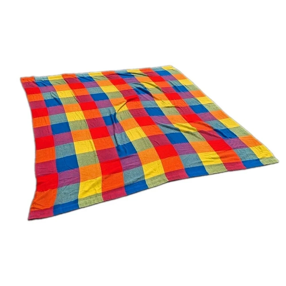 Vintage Tennessee Woolen Mills 100% Acrylic Plaid Blanket Throw 85